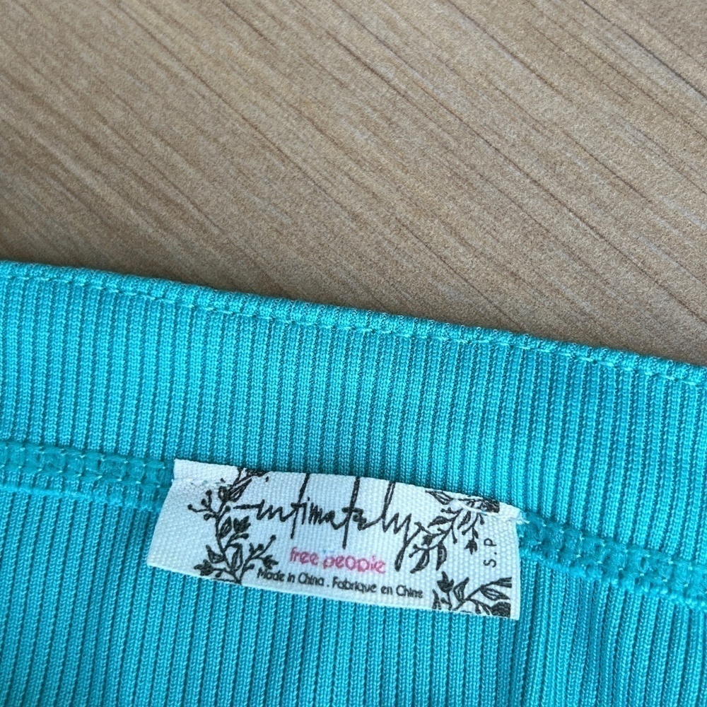 Free People On Your Side Bodysuit Size Small Corsica Coast Blue - Picture 6 of 11